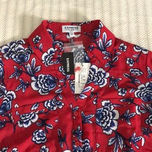 NWT Long sleeve button down blouse